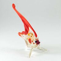 Red Sailfish Figurine in Glass Figurines Sea Life Creatures category