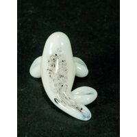 Tiny Glass White Seal in Glass Figurines Miniature Figurines category