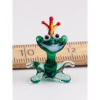 Princess Frog Mini Figurine in Glass Figurines Miniature Figurines category