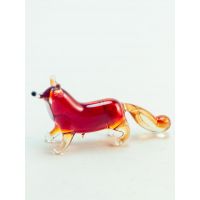 Red Fox Mini Figurine in Glass Figurines Miniature Figurines category