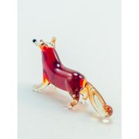 Red Fox Mini Figurine in Glass Figurines Miniature Figurines category