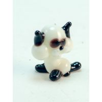 White Siamese Cat in Glass Figurines Miniature Figurines category
