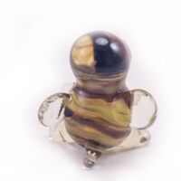 Glass Bee Miniature Figurine in Glass Figurines Miniature Figurines category