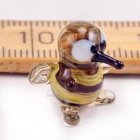 Glass Bee Miniature Figurine in Glass Figurines Miniature Figurines category