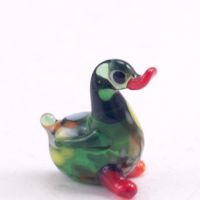 Duck Glass Figure in Glass Figurines Miniature Figurines category