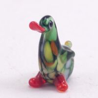 Duck Glass Figure in Glass Figurines Miniature Figurines category