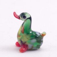 Duck Glass Figure in Glass Figurines Miniature Figurines category