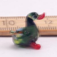 Duck Glass Figure in Glass Figurines Miniature Figurines category