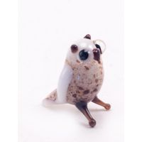 Polar Owl Glass Figurine in Glass Figurines Miniature Figurines category