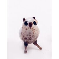 Polar Owl Glass Figurine in Glass Figurines Miniature Figurines category