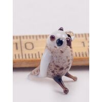 Polar Owl Glass Figurine in Glass Figurines Miniature Figurines category