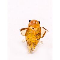 Brown Owl Glass Mini Figurine in Glass Figurines Miniature Figurines category