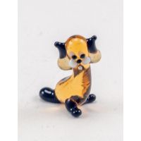 Glass Beige Cat Figurine in Glass Figurines Miniature Figurines category