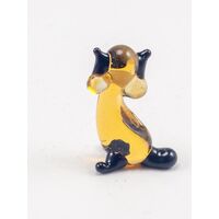 Glass Beige Cat Figurine in Glass Figurines Miniature Figurines category