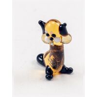 Glass Beige Cat Figurine in Glass Figurines Miniature Figurines category
