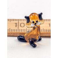 Glass Beige Cat Figurine in Glass Figurines Miniature Figurines category