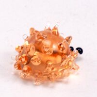 Hedgehog Glass Miniature in Glass Figurines Miniature Figurines category