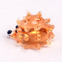 Hedgehog Glass Miniature in Glass Figurines Miniature Figurines category