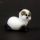 White cat glass figurine