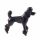 Glass Black Poodle in Glass Figurines Dogs category