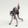 Glass Black Scared Cat in Glass Figurines Cats category