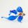 Blue Glass Fish Telescope in Glass Figurines Sea Life Creatures category