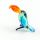 Glass Toucan Small Figurre in Glass Figurines Miniature Figurines category