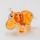 Glass Brown Hippo Figure in Glass Figurines Wild  Animals category