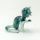 Glass Figurine Gray Sitting Cat in Glass Figurines Cats category