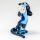 Glass Blue Doggy Miniature Figurine in Glass Figurines Dogs category