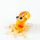 Yellow Octopus Mini Figurine in Glass Figurines Miniature Figurines category