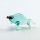 Green Bull Figurine in Glass Figurines Miniature Figurines category