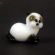 White cat glass figurine