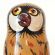 Owls Russian matrioshka nesting doll