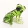 Frog fish glass figurine