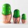 Matryoshka Cats with Hen