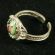 Enamel Ring Crimson Flower in Finift Jewelry Enamel Rings category