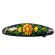 Yellow Deasies Oval Shape in Zhostovo Jewelry Painted Hair-Slides category