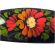 Orange Deasies Oval Shape in Zhostovo Jewelry Painted Hair-Slides category