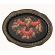Zhostovo Tray Ash-Berries on Black in Home Decor Metal trays category