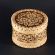 Round Box Floral Three Deasies in Birch Bark Crafts Jewelry Boxes category