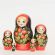 Russian Matryoshka Strawberries in Nesting Dolls Flowers  category