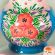 Matryoshka Red Poppies on Blue in Nesting Dolls Flowers  category