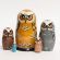 Matryoshka Doll Brown Owl in Nesting Dolls Animals  category