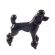 Glass Black Poodle in Glass Figurines Dogs category