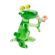 Frog with Flower Figurine in Glass Figurines Reptiles category