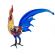 Figurine Rooster with Long Tale in Glass Figurines Birds category