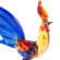 Figurine Rooster with Long Tale in Glass Figurines Birds category