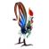 Rooster with Blue Tale in Glass Figurines Birds category