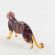 Glass Tiger Figurine Brown Color in Glass Figurines Wild  Animals category